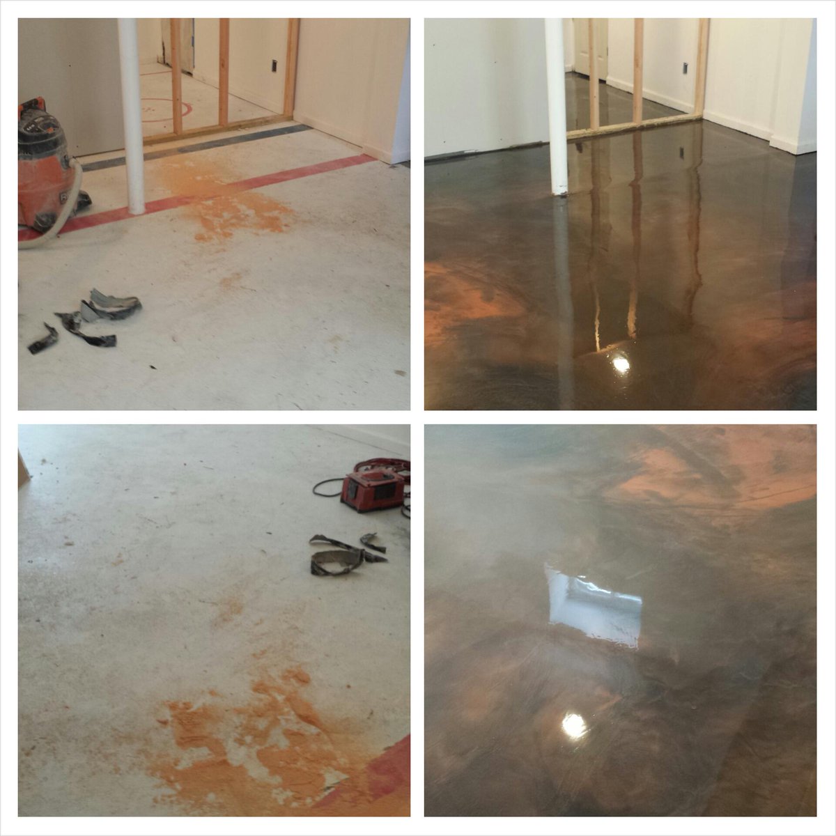 GarageandBeyond's tweet photo. A storage basement being turned into a man cave with designer #epoxy #epoxylife http://t.co/JVKwjNPAPr