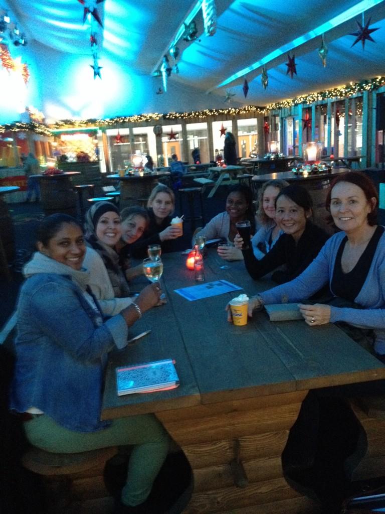 Met wot team #schiedam oost even een drankje drinken na gedane training in winterland