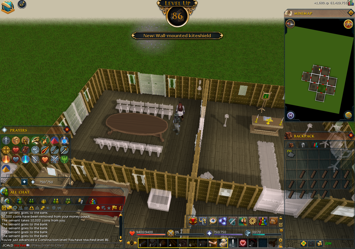 TheClulessGamer's tweet photo. The result of double xp weekend! Construction boosting like mad but didn't get to finish due to illness :( #rs3 http://t.co/MuoI9w3SvN