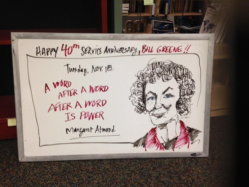 A word...after a word...after a word is power!! Happy 75th Margaret Atwood 