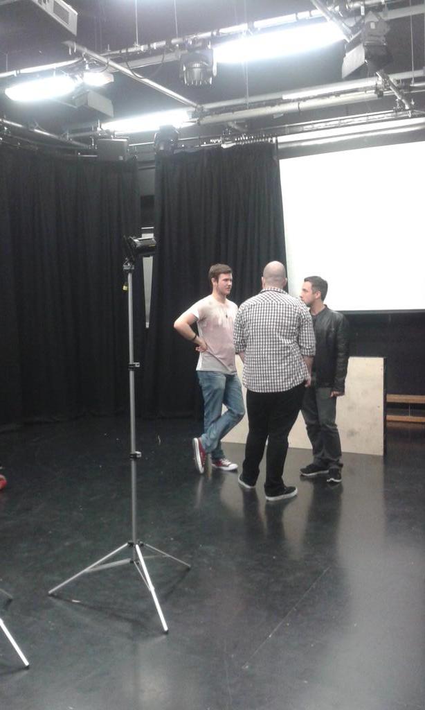 ProjectGroveRec's tweet image. Getting ready for the promo video! @JosephLCox just improvised his speech using Bob Dylan quotes only.