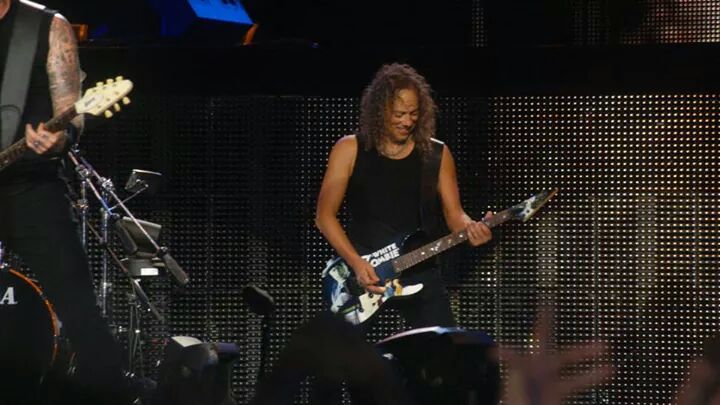 HAPPY BIRTHDAY KIRK HAMMETT!    Taken with my Sony digital camera, live in Singapore 24/8/2013. 
