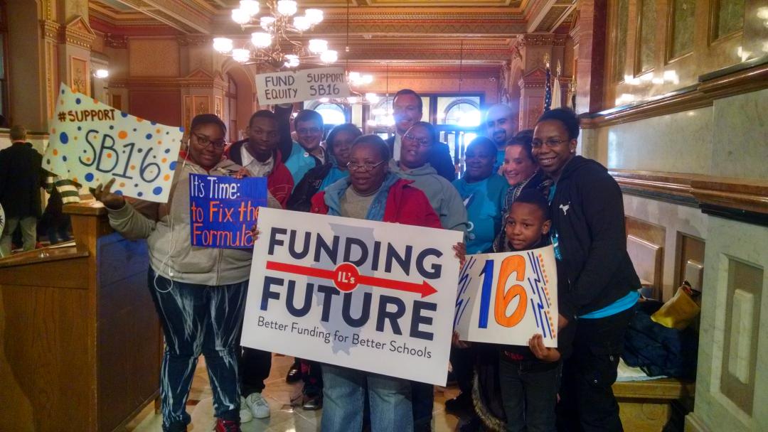 IllinoisStand's tweet photo. State Senator & #SB16 sponsor @AndyManar meets with Stand leaders at the Capitol following the rally to #SupportSB16 http://t.co/sjIMg6l25x