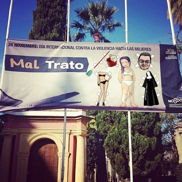 likordelpolo's tweet photo. Oye @Ayto_Sevilla, ¿qué os parece esta versión de vuestra campaña por #ViolenciaDeGénero el #25N que os he hecho? http://t.co/M3QFtYeu8o