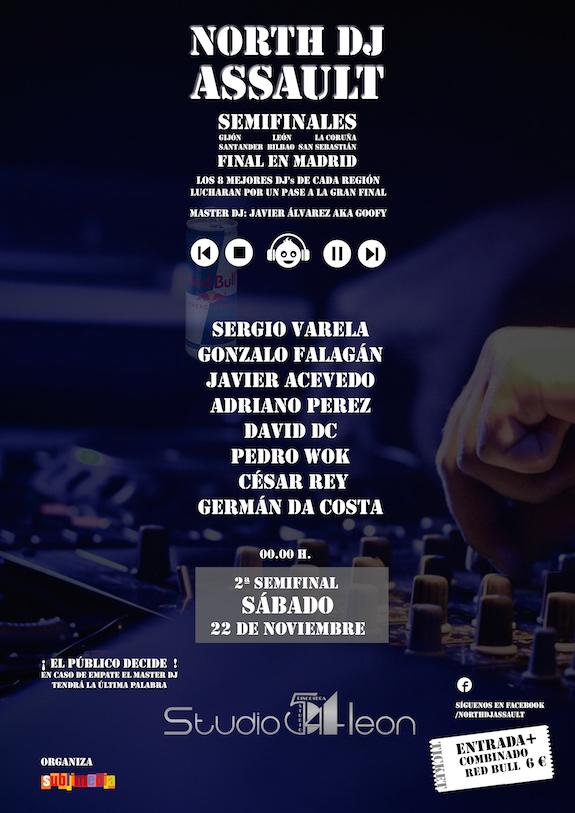 Aqui está el cartel para el concurso de Djs de Dj North Assault #leonesp #musica #tudecides
