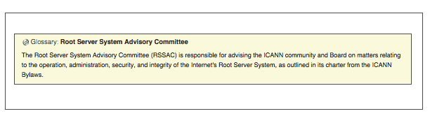 ICANN's tweet photo. Do you know what the #acronym #RSSAC stands for? Learn right now... http://t.co/mUTlJvpVdh