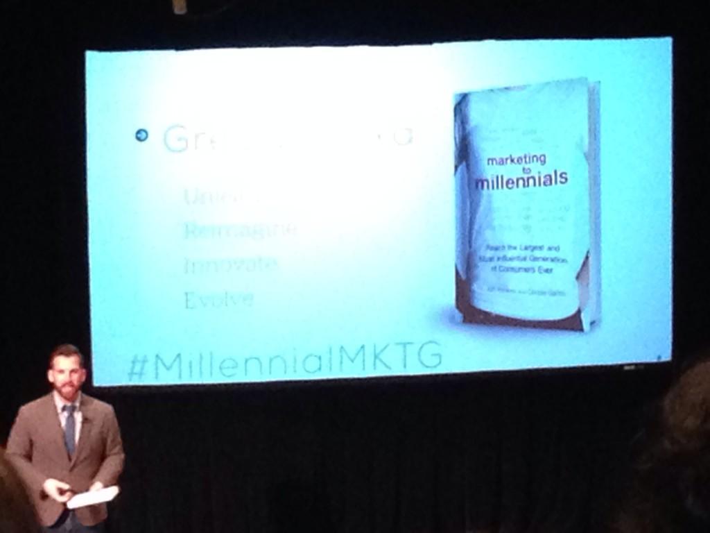 rachatl's tweet photo. @Greg_Vodicka asks about millennial stereotypes. Um, they talk really really quickly? http://t.co/1sfSeO1loj