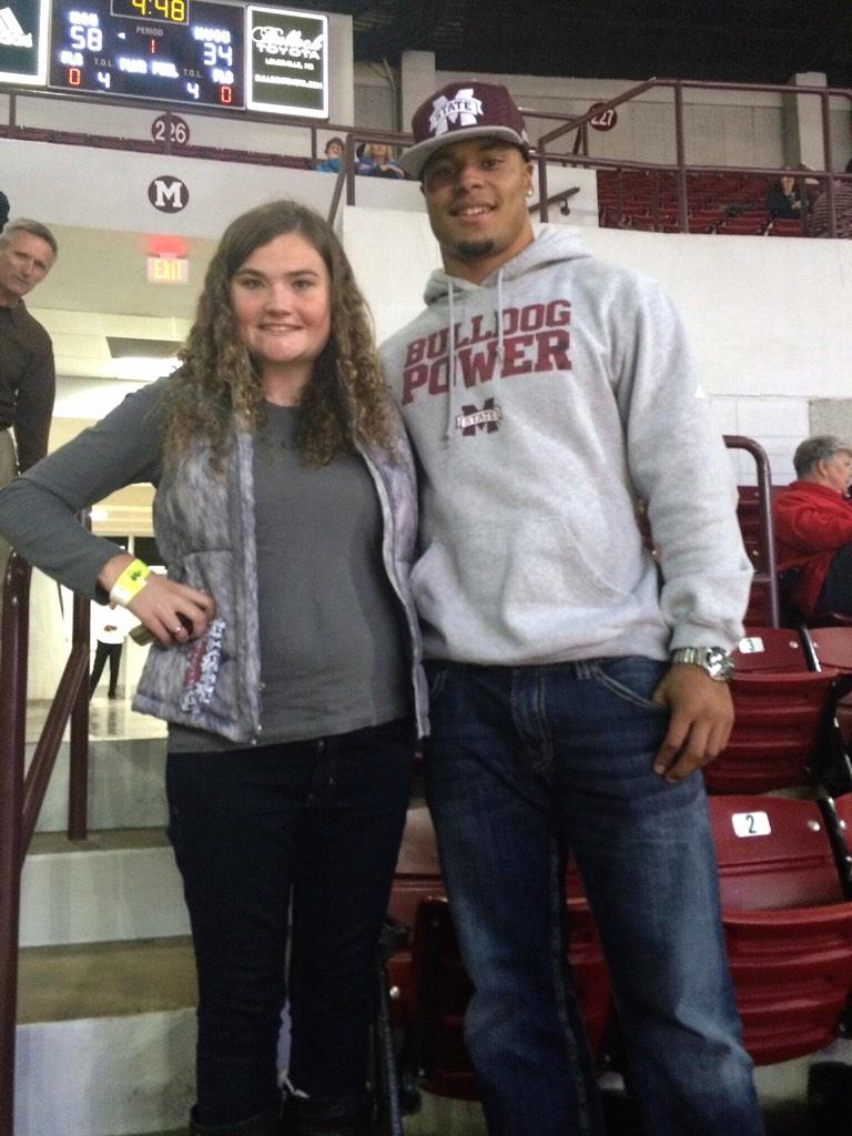We are FAMILY. Our QB spent yesterday meeting w/prospective MSU Access Program students. (Sara Thomason) #STATEPROUD