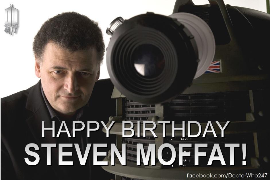 A very happy birthday to showrunner, Steven Moffat. 