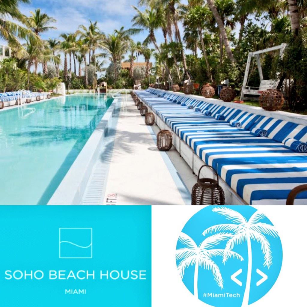 wyncode's tweet photo. #LearnToCode night for @SohoHouse #Miami members tonight! Looking forward to this backdrop! #SouthBeach #codeInStyle http://t.co/yu7oEJAjd3