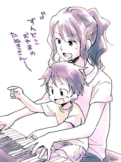 てったんのお母さんは普通にピアノとか弾けそうだなーって #唐突に溢れ出るれぎおん愛 