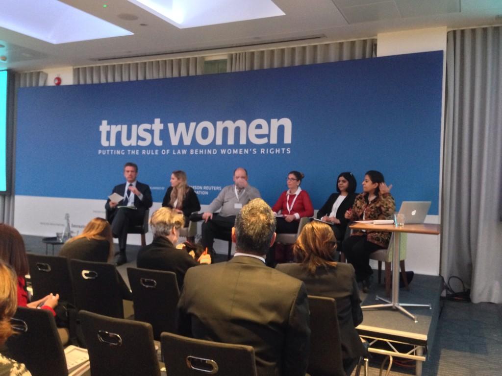 larayoub's tweet image. Real world solutions for women in cities - action groups begin @TrustWomenConf #twc2014