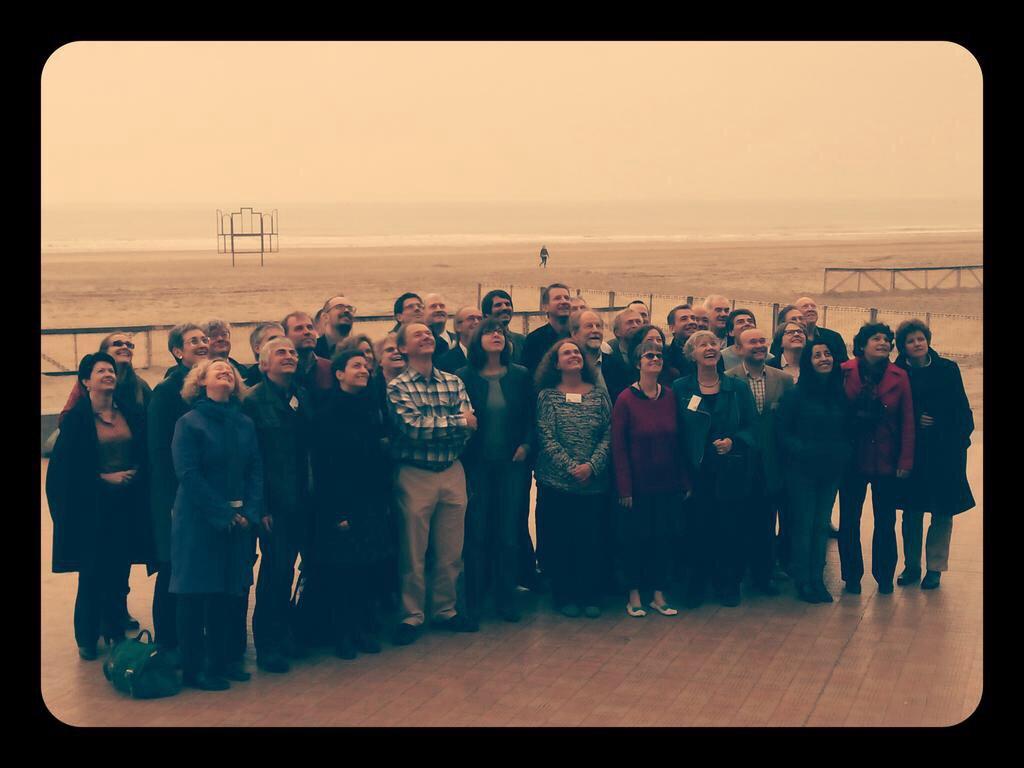 GreensEFA's tweet photo. Our group is holding our #GreenStudyDays in Oostende to decide our goals for coming 5 years in the EP. Family photo! http://t.co/i2AxTKAr5c