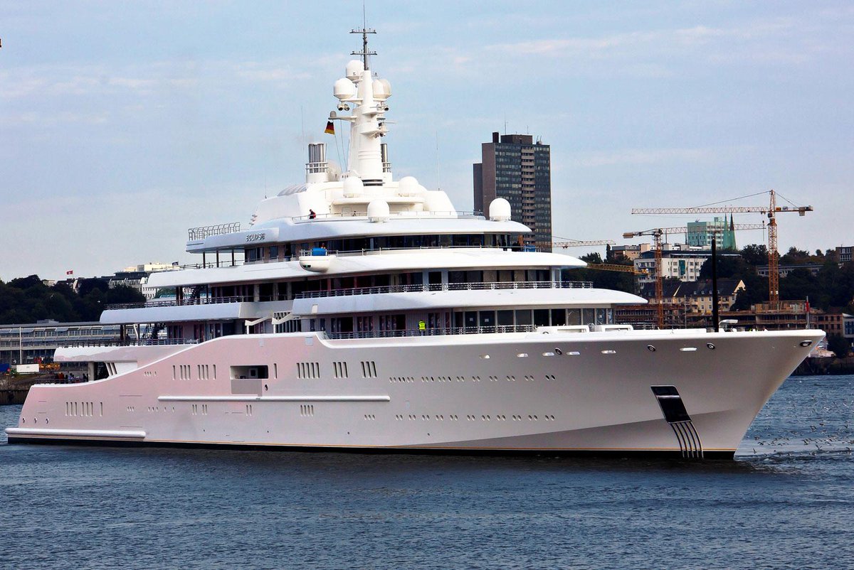 The No. 1 most expensive yacht in the world - Eclipse, owned by Russian oligarch Roman Abramovich - $1 billion.