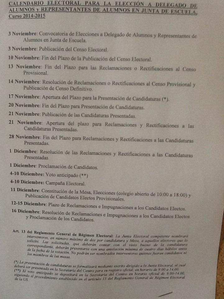 ETSIA_DA's tweet photo. Recordamos que mañana es el ultimo dia para presentar la candidatura para delegado de alumno y J. Escuela http://t.co/QlHiqDc2mk