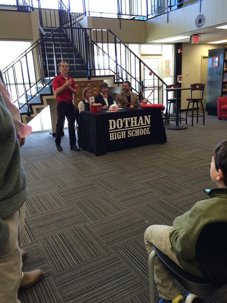 DothanBasebal's tweet photo. 2015 SS/RHP @jayjordan97 signing with Huntingdon College to play baseball. Congrats Jay! http://t.co/kABHTm8v3x