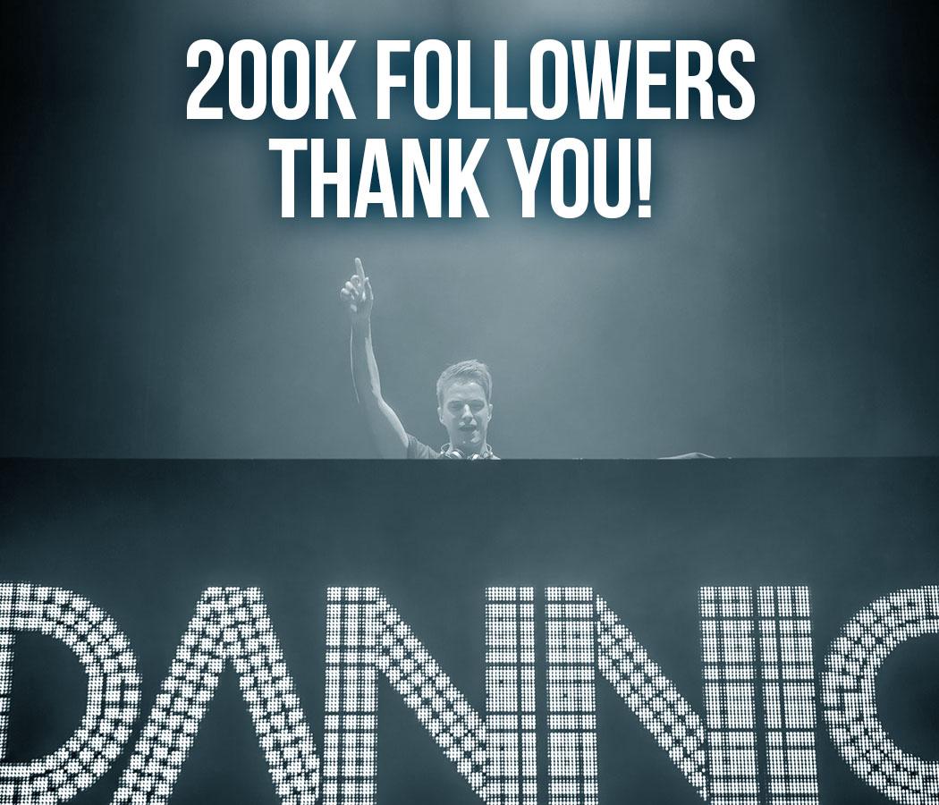 Wow, I've got 200K followers! Thanks for following me :D