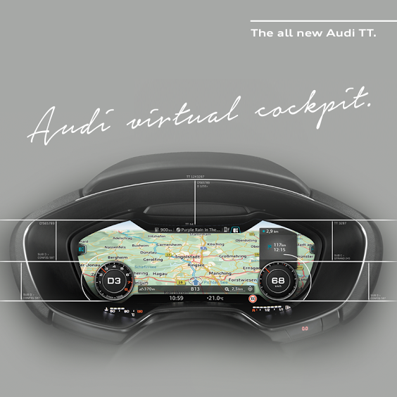 The pioneering virtual cockpit in the all #newTT has changed the face of in-car technology: bit.ly/TTheAudiTT
