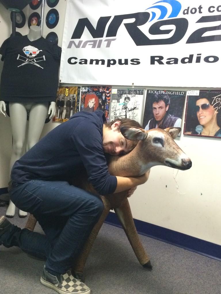 PhilAndLuca's tweet photo. Well... I know the manikin must be jealous of Luca and his new best friend #WhatIsGoingOn http://t.co/fmNKagxoTa