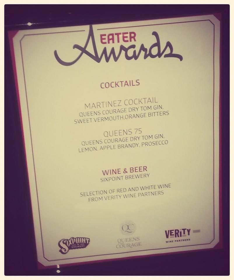 A few of my favorite things at the #eaterawards14 <a href="/QueensCourage/">Queens Courage</a> and <a href="/sixpoint/">Sixpoint</a>