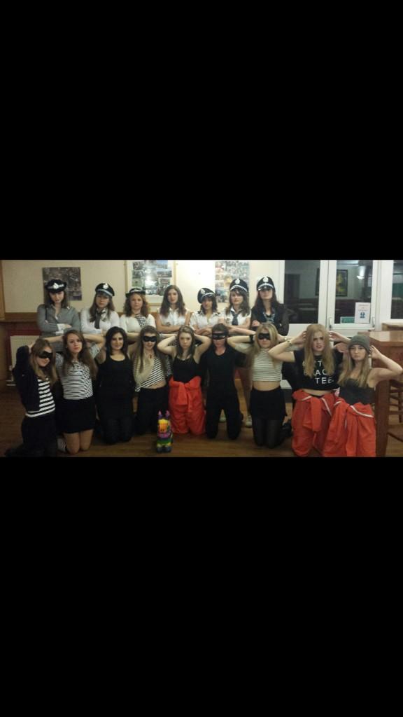 GCWAFC's tweet image. Fantastic social last night, finally welcoming the freshers in to the club #copsandrobbers #elloelloello