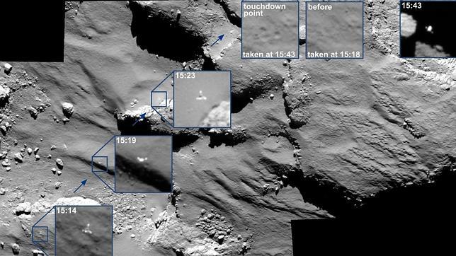 abc_ciencia's tweet photo. #Philae encuentra moléculas orgánicas en el cometa  http://t.co/Ik2maiSnKR http://t.co/fLRA55nmKr