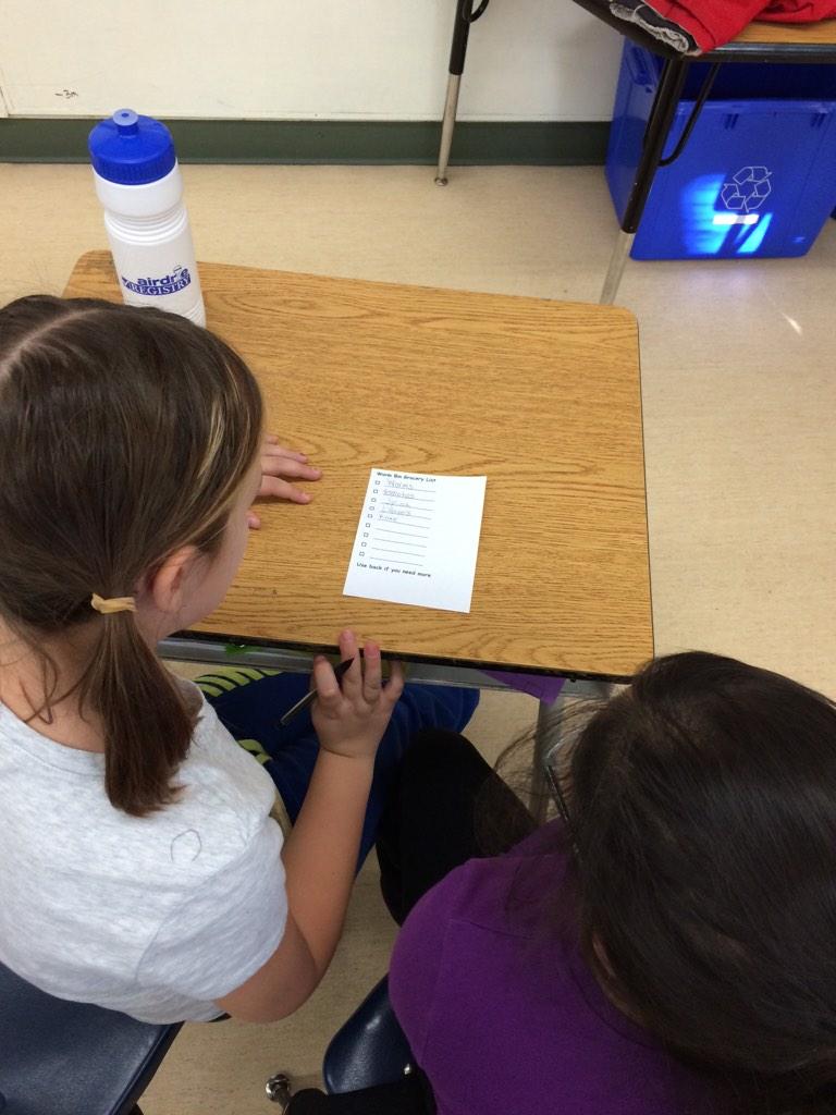 WPEschool's tweet image. Write a grocery list for what we need to build a vermicompost #gr4science @diggyderk #rdpsd