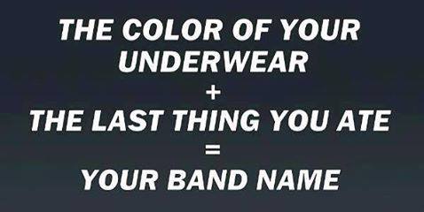 CrowdNetworker's tweet image. Tweet your band name...this should be funny
