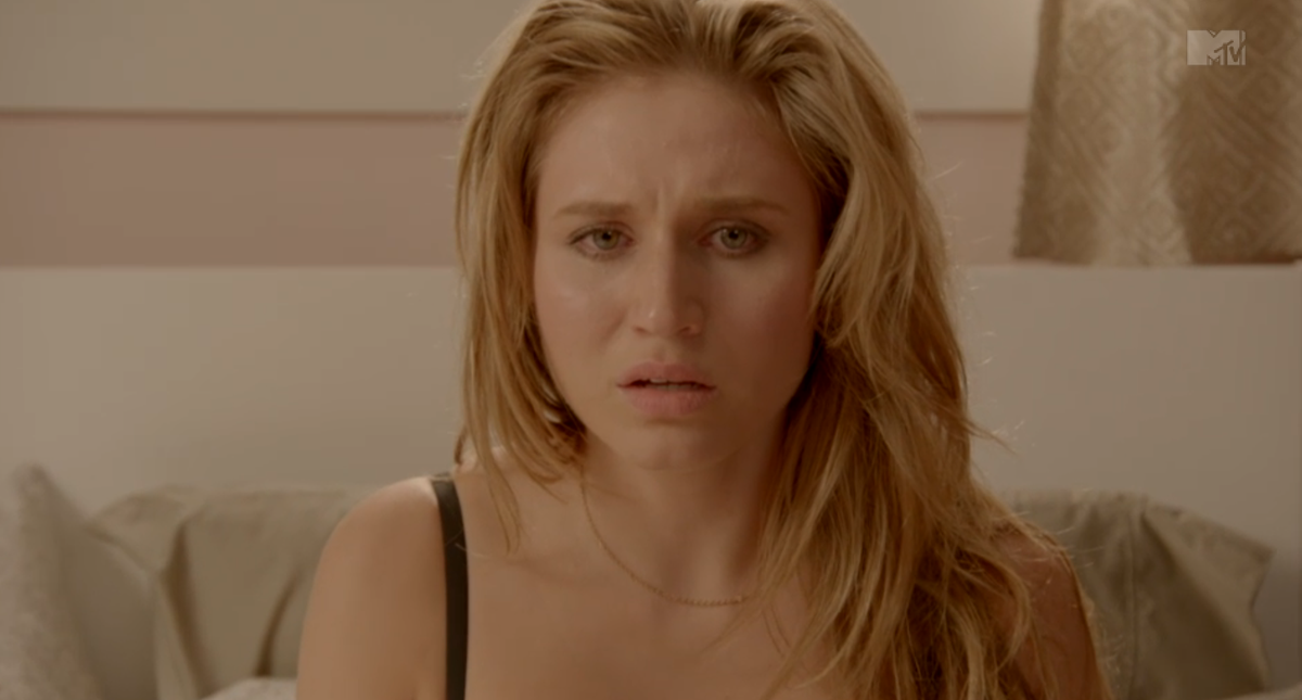 MTV's tweet photo. Karma knows &amp; things on #FakingIt may never be the same... See what happens tonight at 10/9c: http://t.co/LQ9AMIkAfx http://t.co/03OCKLtGpz