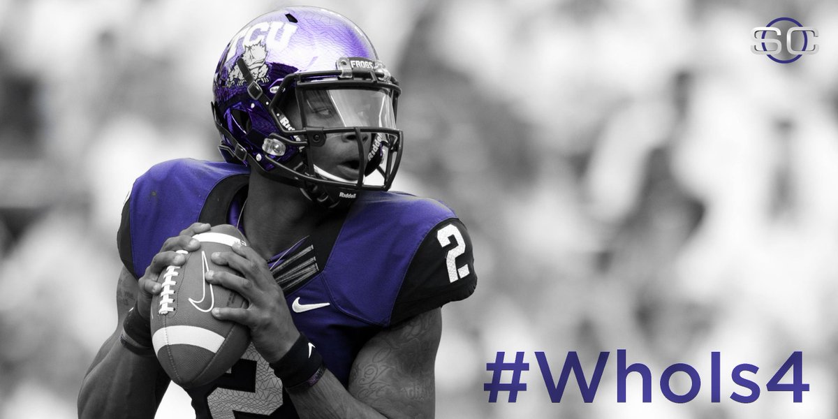 RT if you think TCU should be No. 4 when the new College Football Playoff Rankings come out. #WhoIs4