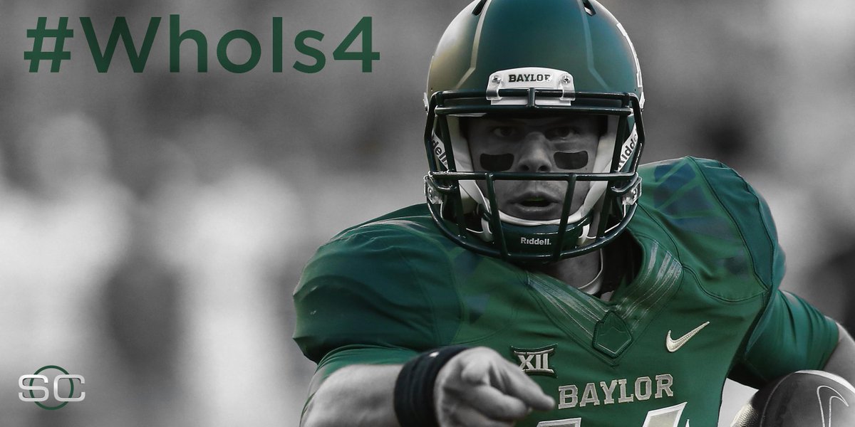 SportsCenter's tweet photo. RT if you think Baylor should be No. 4 when the new College Football Playoff Rankings come out. #WhoIs4 http://t.co/L4ezXFVhRV