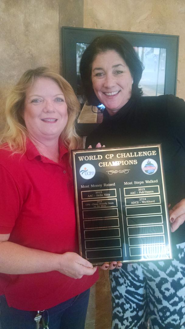 UCPSJC's tweet photo. Raye Gale received plaque for most money raised during Steptember that will be  displayed in our corporate office. http://t.co/mh9V2Dh6kK