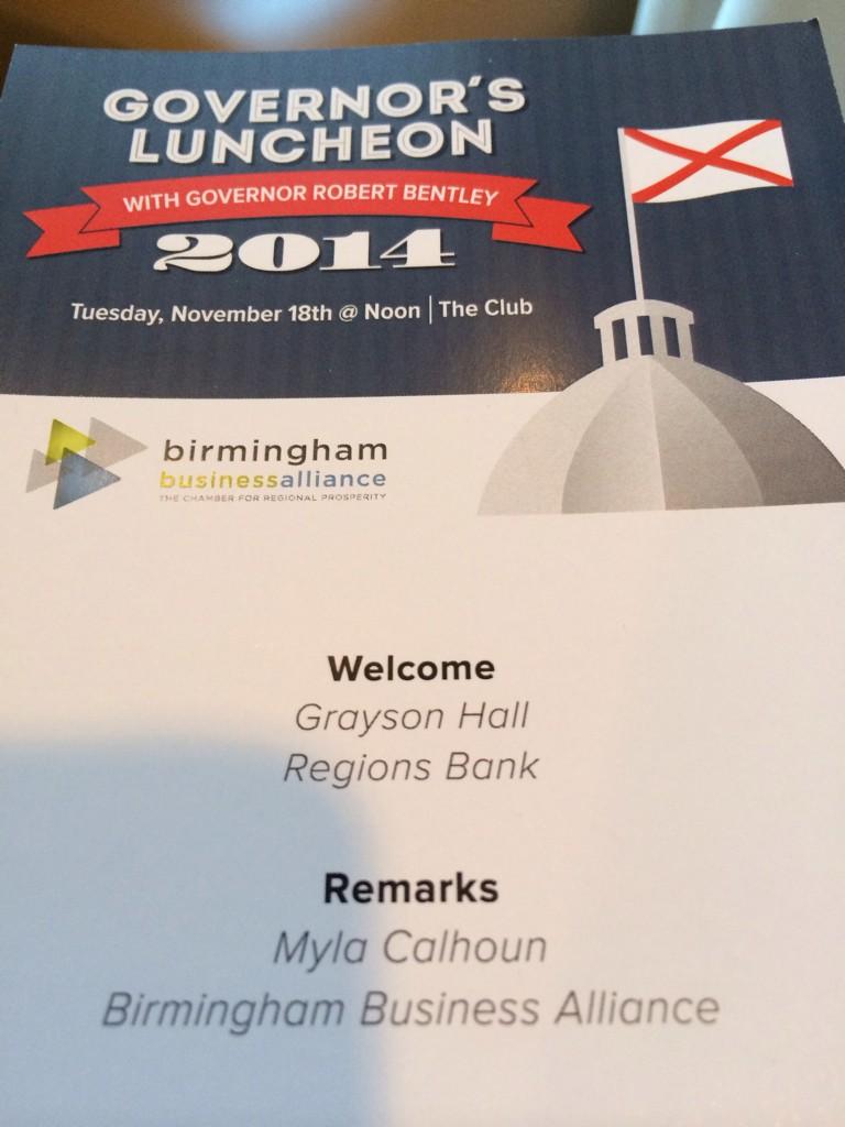 Governor Robert Bentley (@govrbentley) on Twitter photo Honored to speak to the Birmingham Business Alliance <a href="/BHMBizAlliance/">Birmingham Business Alliance</a> on econ. development & impt. state issues. Honored to speak to the Birmingham Business Alliance <a href="/BHMBizAlliance/">Birmingham Business Alliance</a> on econ. development & impt. state issues.