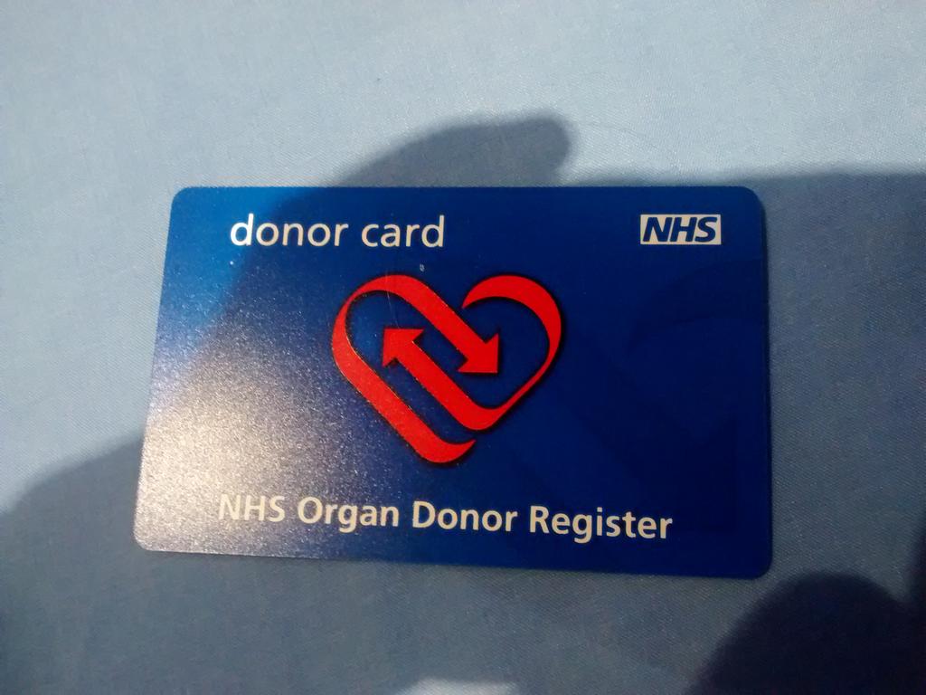 nicky_mayer's tweet photo. Now officially an organ donor http://t.co/Qmf8Za7Ine