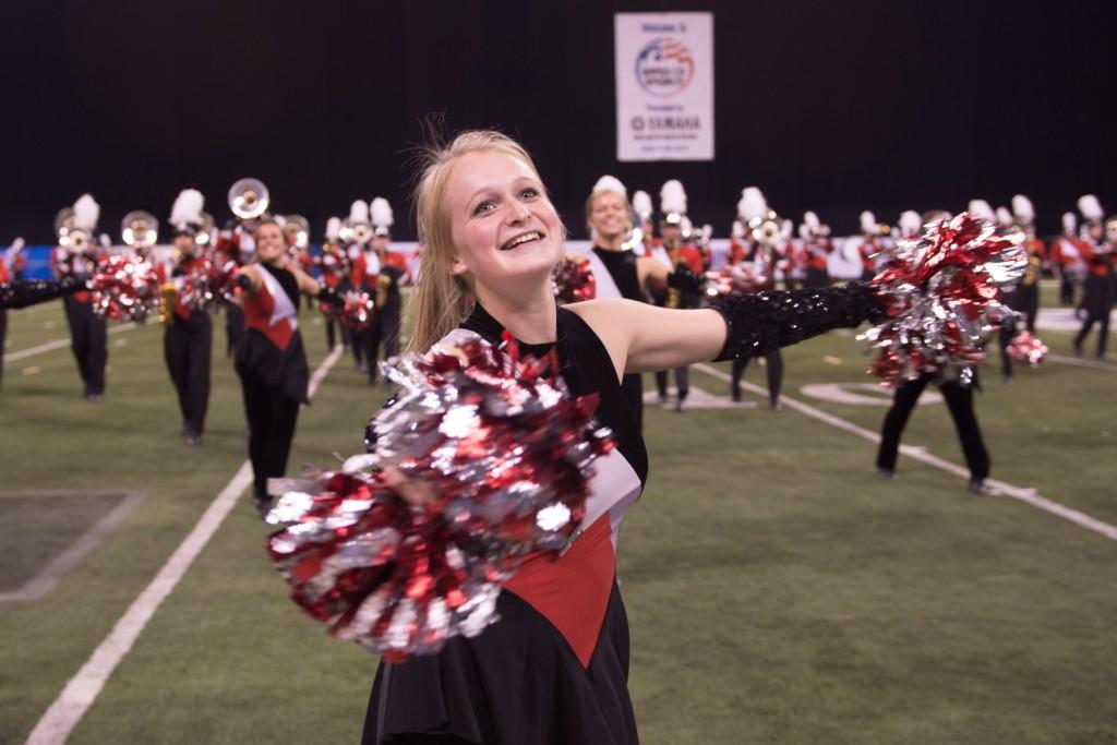IllinoisStateU's tweet photo. ISU's Big Red @MarchingMachine performs at the Bands Of America Grand Nationals in Indianapolis. http://t.co/HrplDvKDMQ