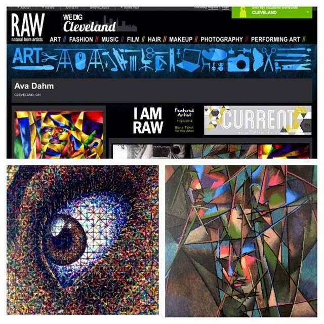 RawCleveland's tweet photo. Our #artistoftheday is Ava Dahm! Ava is an abstract painter characterized by bold line a... http://t.co/UFb8MdghXV http://t.co/0adoVY0WLx
