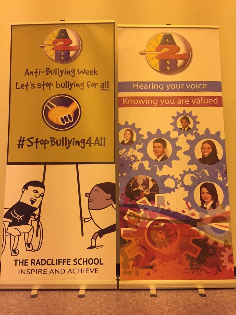 Fantastic promotional work from our student anti bullying team