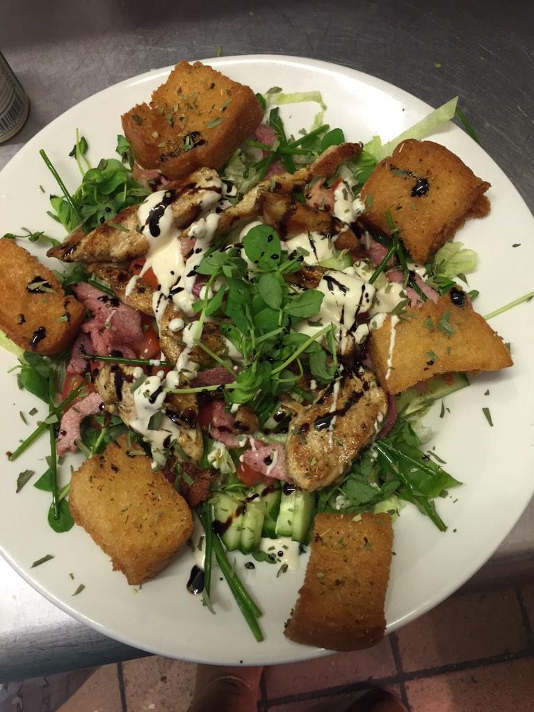Our chicken Cesar salad