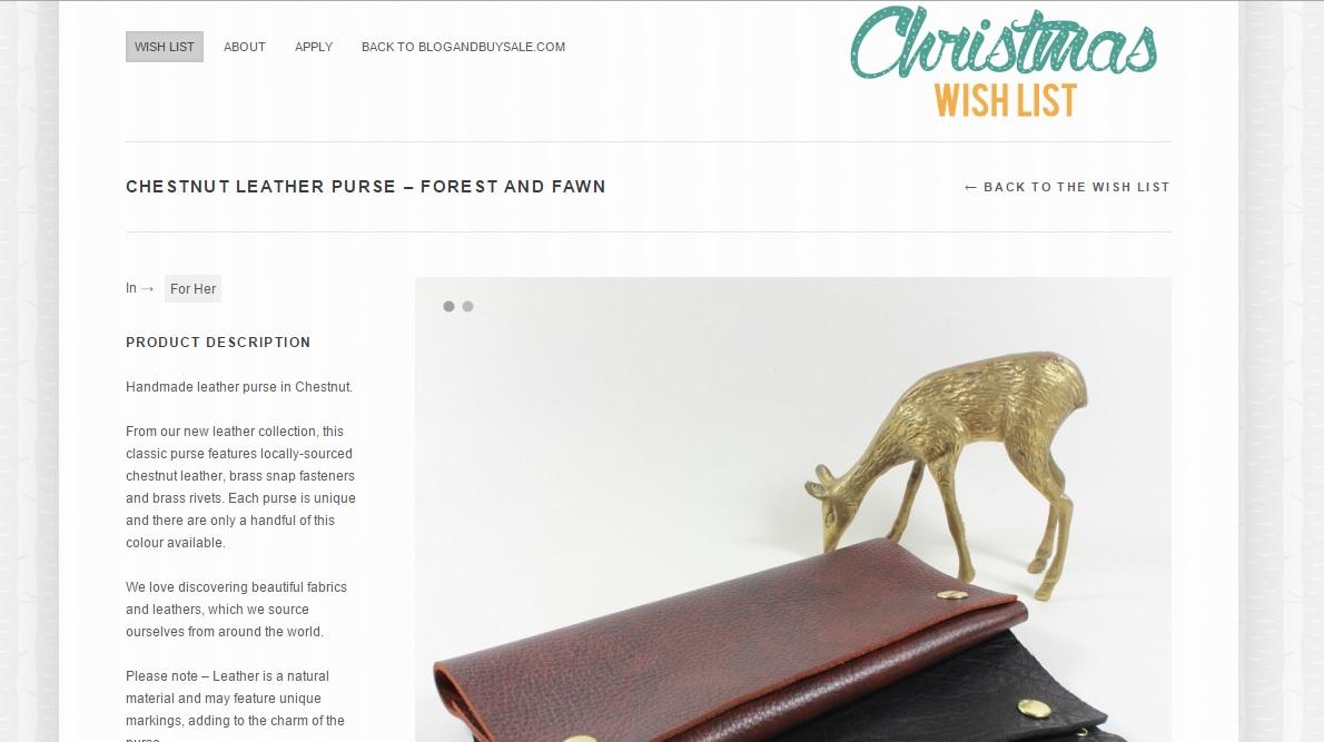 forestandfawn's tweet photo. We're proud to be on @blogandbuysale Christmas Wishlist in great company! Shop the wishlist at http://t.co/IpT9H8SNWj http://t.co/WOHenh1ggU