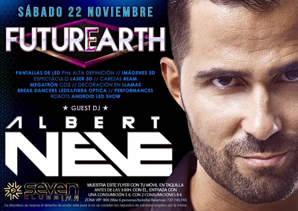 sevenxativa's tweet photo. HAZ RT y GANA 5entradas con ZONA VIP +botella de J&amp;B Urban Honey🙈
👉SÁB/22/NOV  FUTUREARTH con @albertneve ‼️🎶 MUSICÓN http://t.co/TskXUMoaDJ