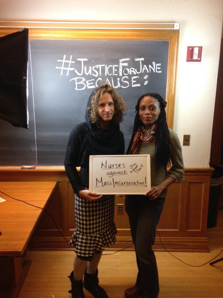 Justice4JaneCT's tweet photo. .#JusticeForJane b/c: Nurses Against Mass Incarceration! Stay In Power Jane! http://t.co/TbwttYTSW6