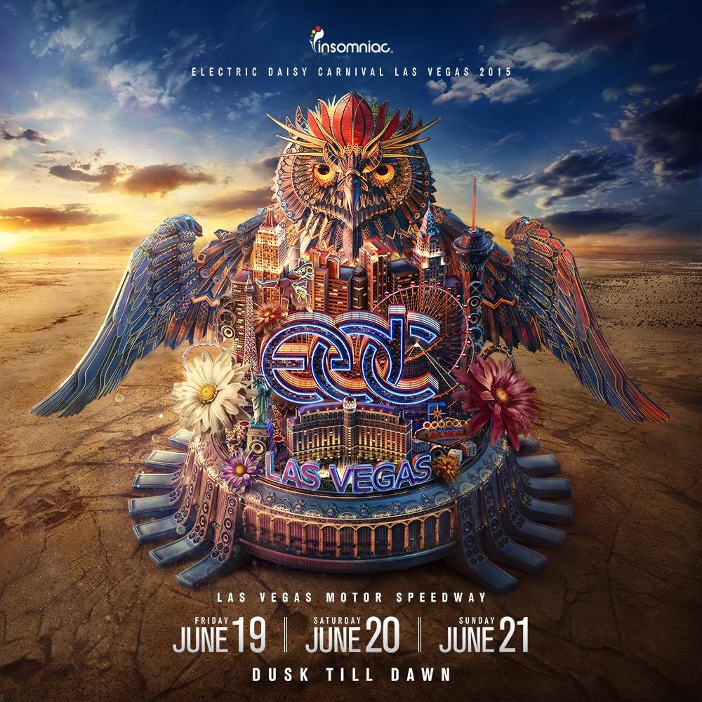 Vegas's tweet photo. Can you spot all of the #Vegas landmarks in the #EDCLV 2015 poster? Tickets on sale 12/1 at 12p PT! @EDC_LasVegas http://t.co/yyB8yrhVuy