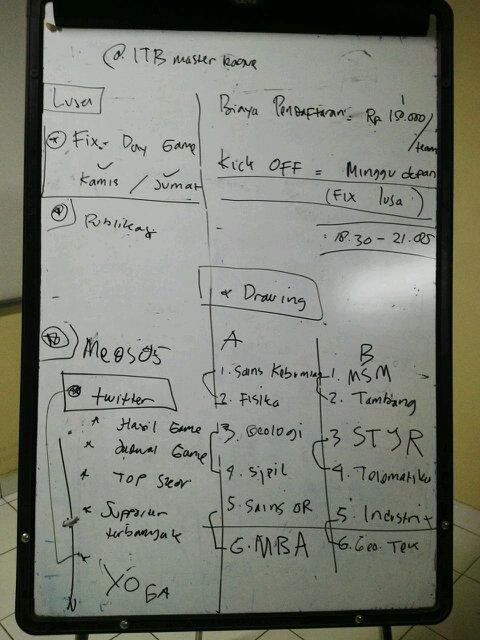 Hasil technical meeting senin 17 november 2014