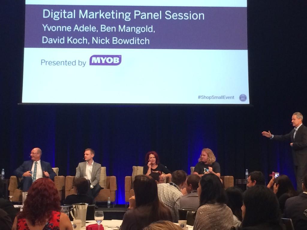 themanthatcantv's tweet photo. Fantastic panel discussion with @Yvonne_Adele @LovesData @nickbowditch @kochie_online to wrap up #ShopSmallEvent http://t.co/JQXXk4eN7S