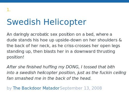 Swedish Helicopter Sex 100