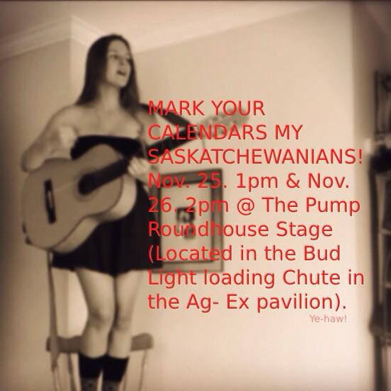 avaiswild's tweet photo. MARK YOUR CALENDARS MY SASKATCHEWANIANS! #Saskatchewan @Agribition http://t.co/n2BBMCMMpw
