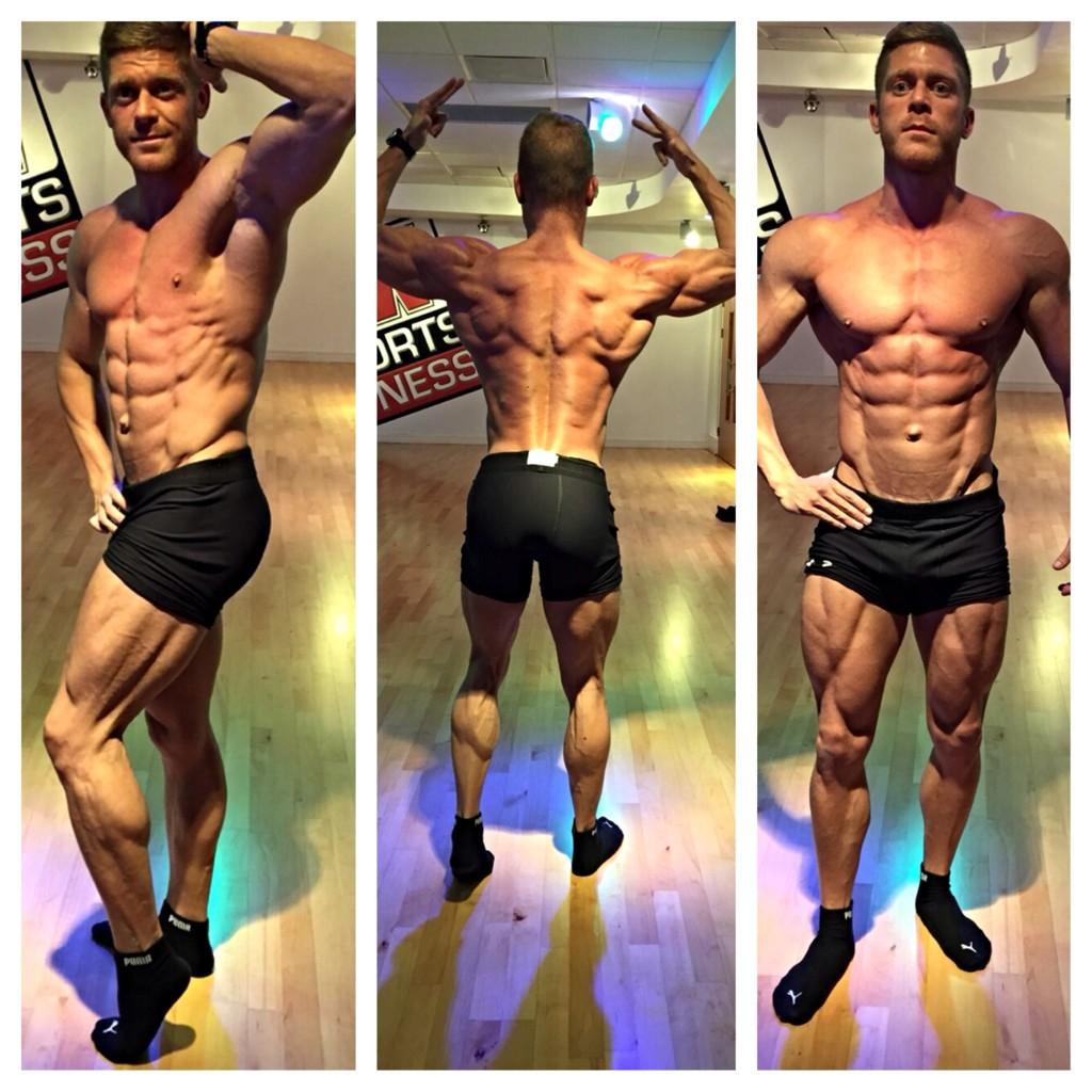 tomosamo's tweet photo. Bit of pose practice 4 days out from @miamiprofitness universe. Feeling lean but flat #carblife #fitfam #leangains http://t.co/JyWcSwnldz