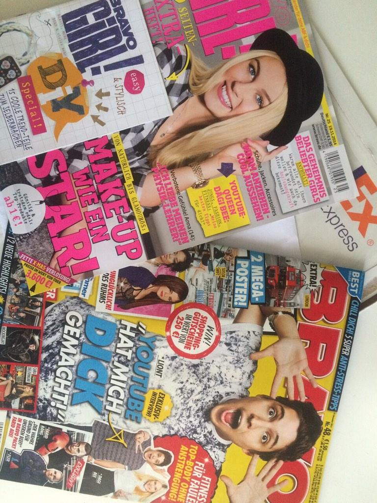 Na wer istn da auf dem neuen Cover de "BRAVO" &amp; "BRAVO-GIRL" ?! 😍❤️👌