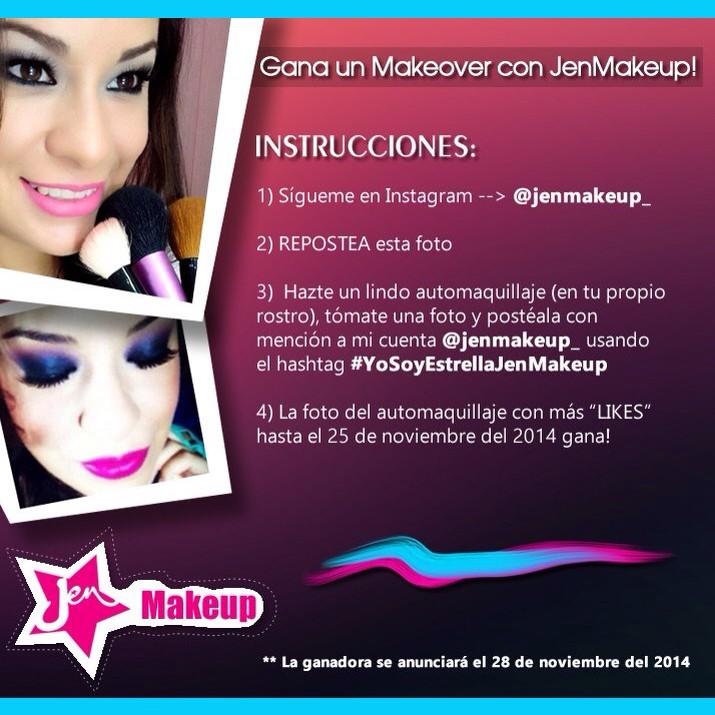 EurekaRRPP's tweet photo. GANA UN #Makeover con #JenMakeup síguela en INSTAGRAM En su cuenta @JenMakeup_ y sigue las instrucciones de la foto!💄 http://t.co/cJ3ckEFXX7