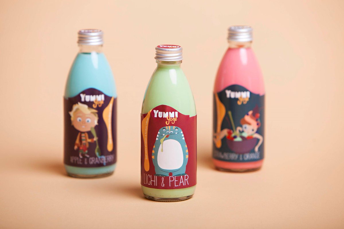 MoniqueRR29's tweet image. Yogurt package design for children! #packagedesign #YummiYogi #YogurtWorld